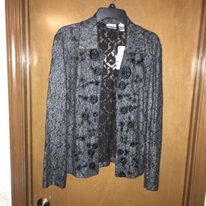 Chico's Beaded Lace Jacket Lucetta RN#79984 Size 1